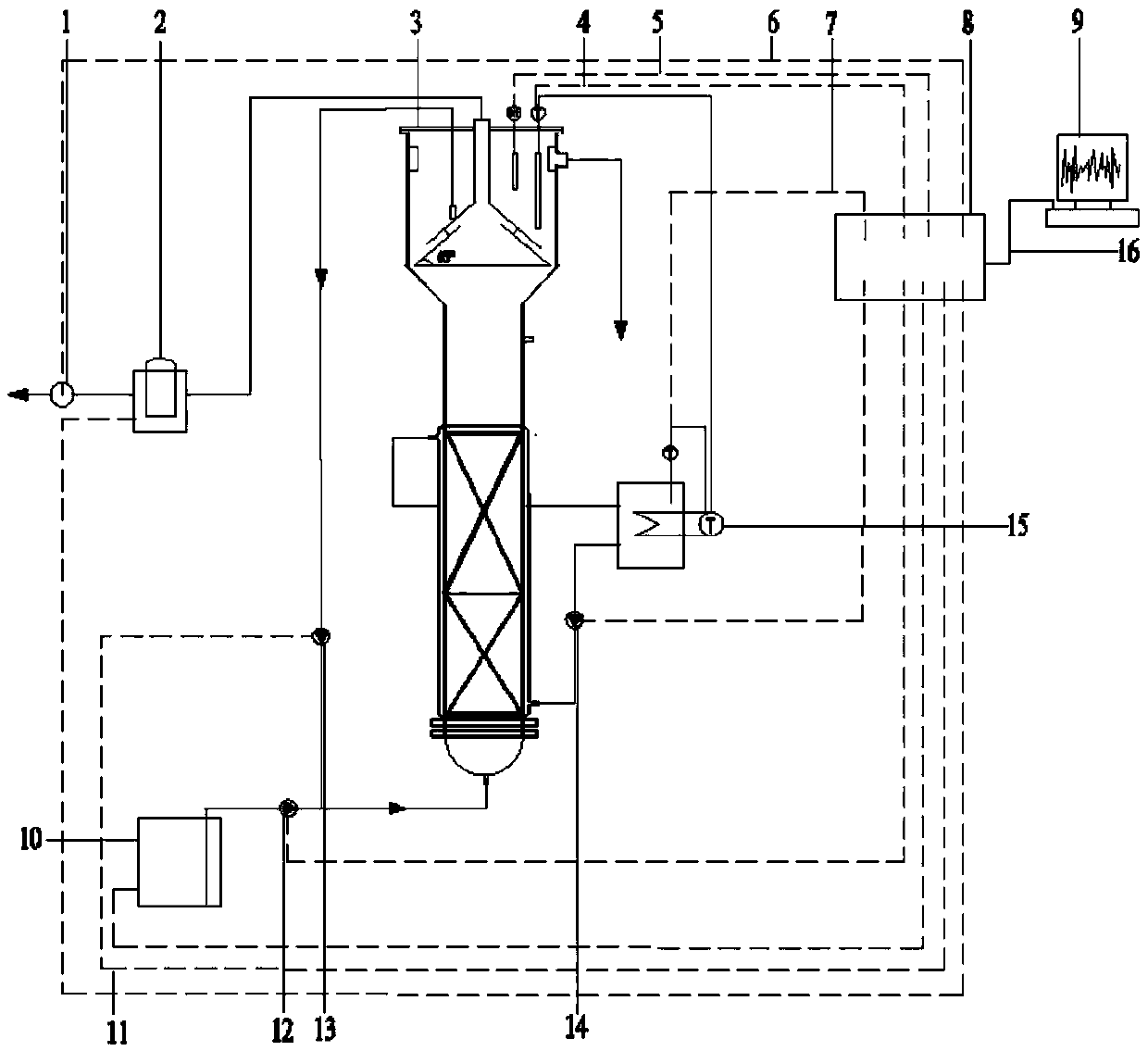 Wastewater denitrification nitrogen removal treatment device and method