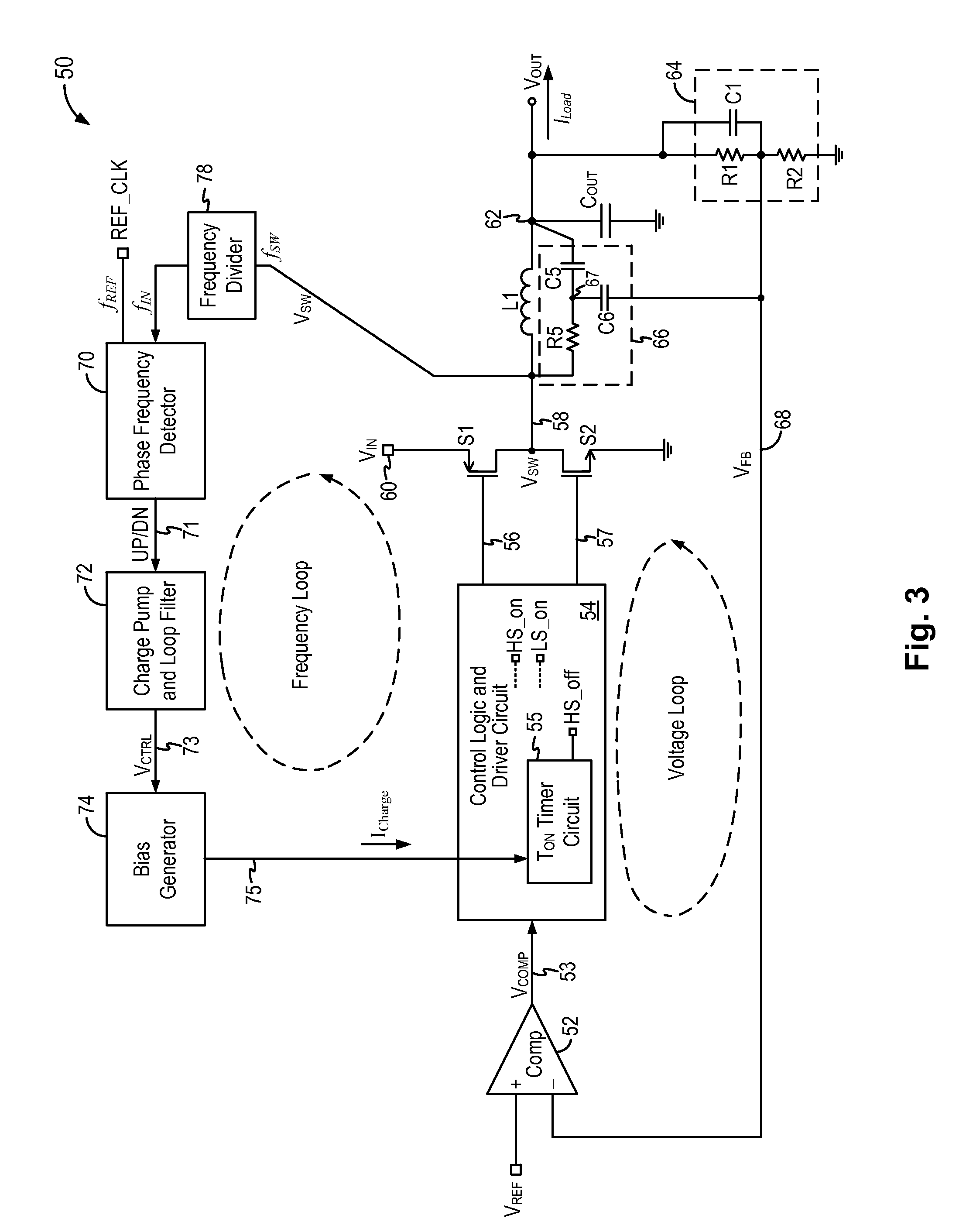 Buck dc-dc converter with fixed frequency