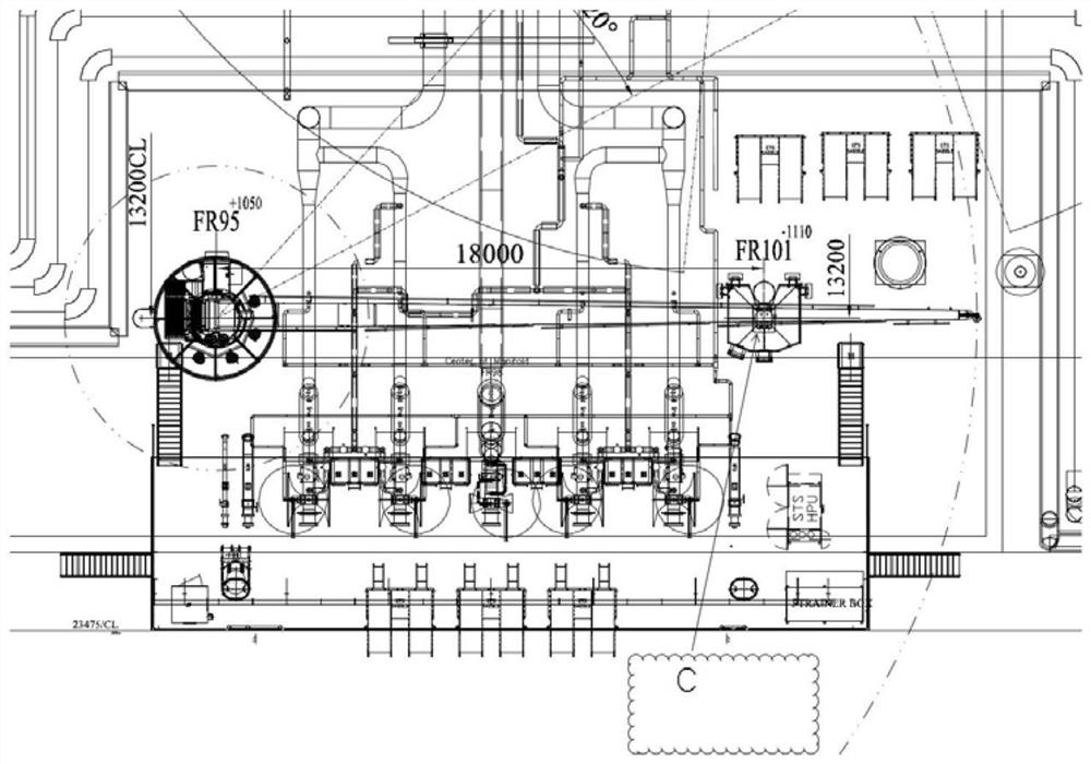 Integrated mounting method for ship crane bracket and accent light mast