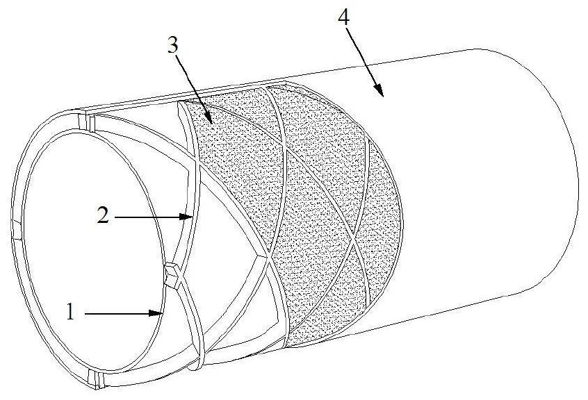 A processing method for a light-weight and high-rigidity composite pressure-resistant shell structure of an underwater vehicle