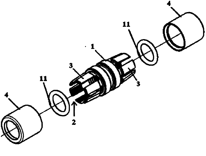 Pipeline connecting device