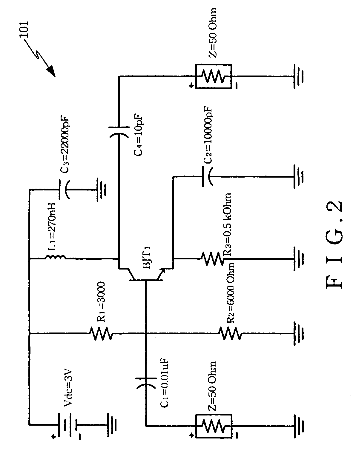 Frequency modulation system circuit for antennas