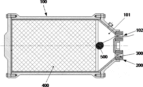 Testing device for rocket engine nozzle throat liner