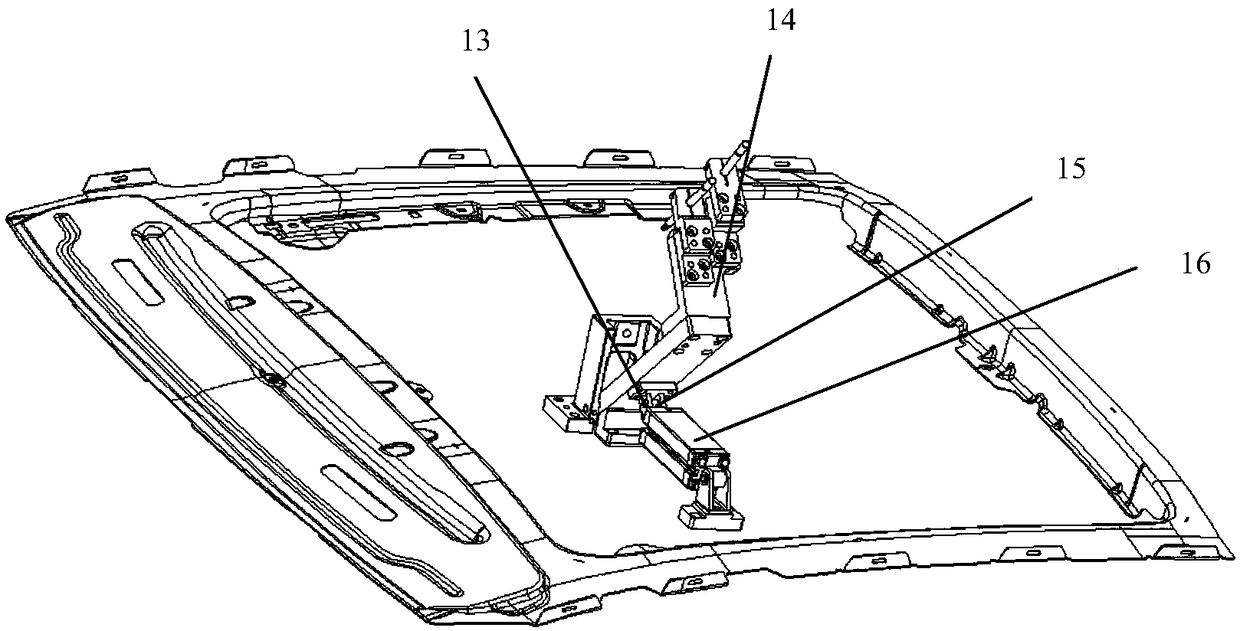 Automated detection method and device for face difference and gap of automobile large sheet metal parts