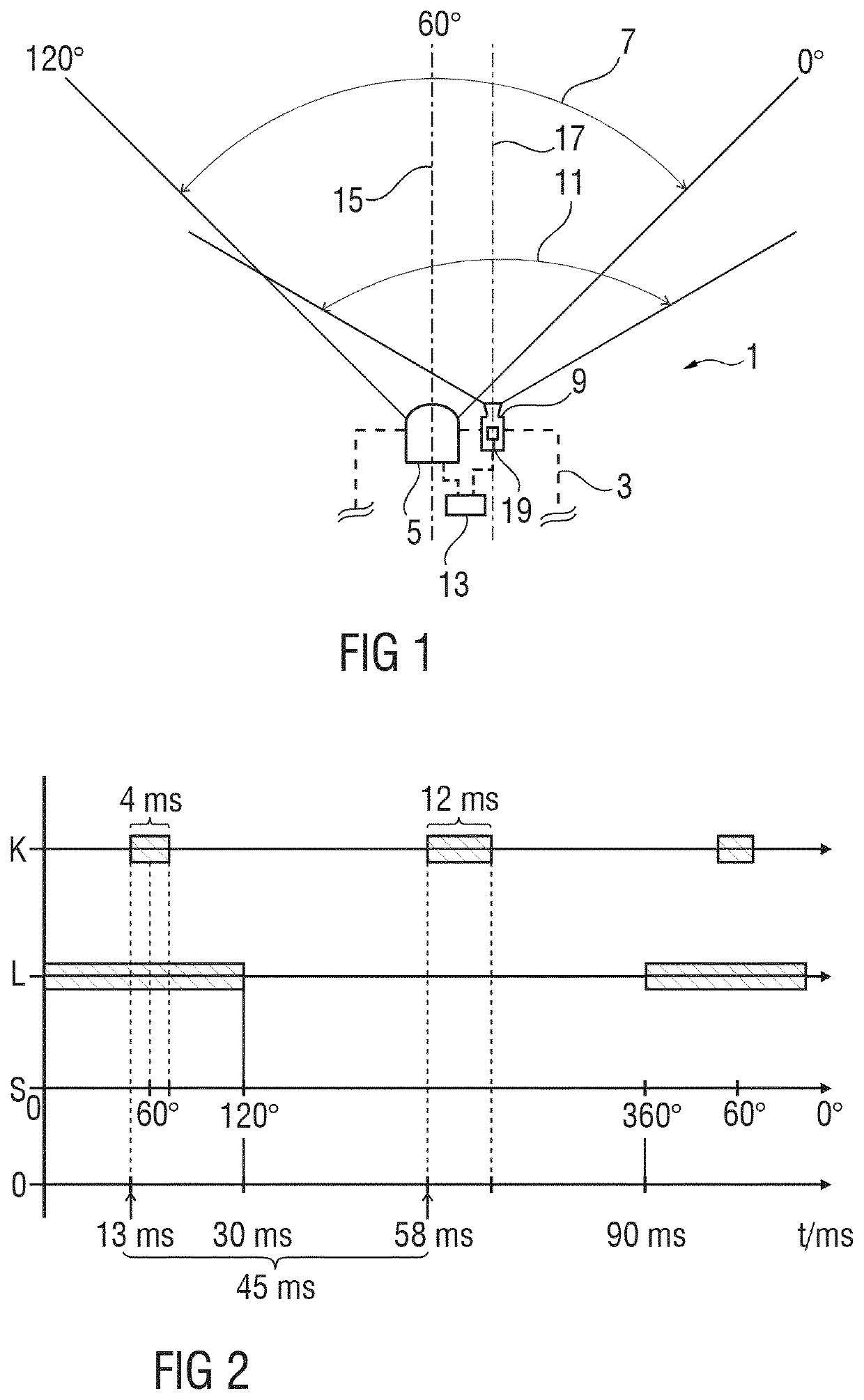 Method and apparatus for detecting surroundings, and vehicle with such an apparatus