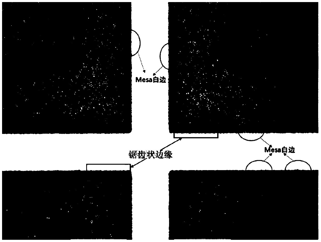 A kind of non-leakage Mesa scribe line 3D through-hole superstructure LED chip and preparation method thereof