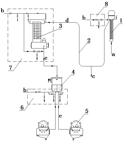 Automatic control method for pipeline purging in caustic soda production