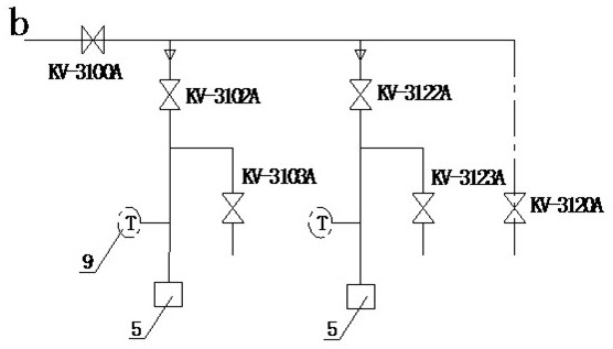 Automatic control method for pipeline purging in caustic soda production