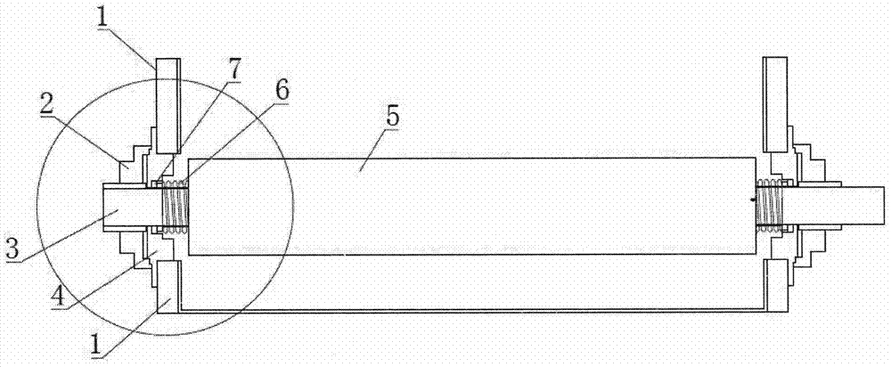 Washing machine mechanical seal structure