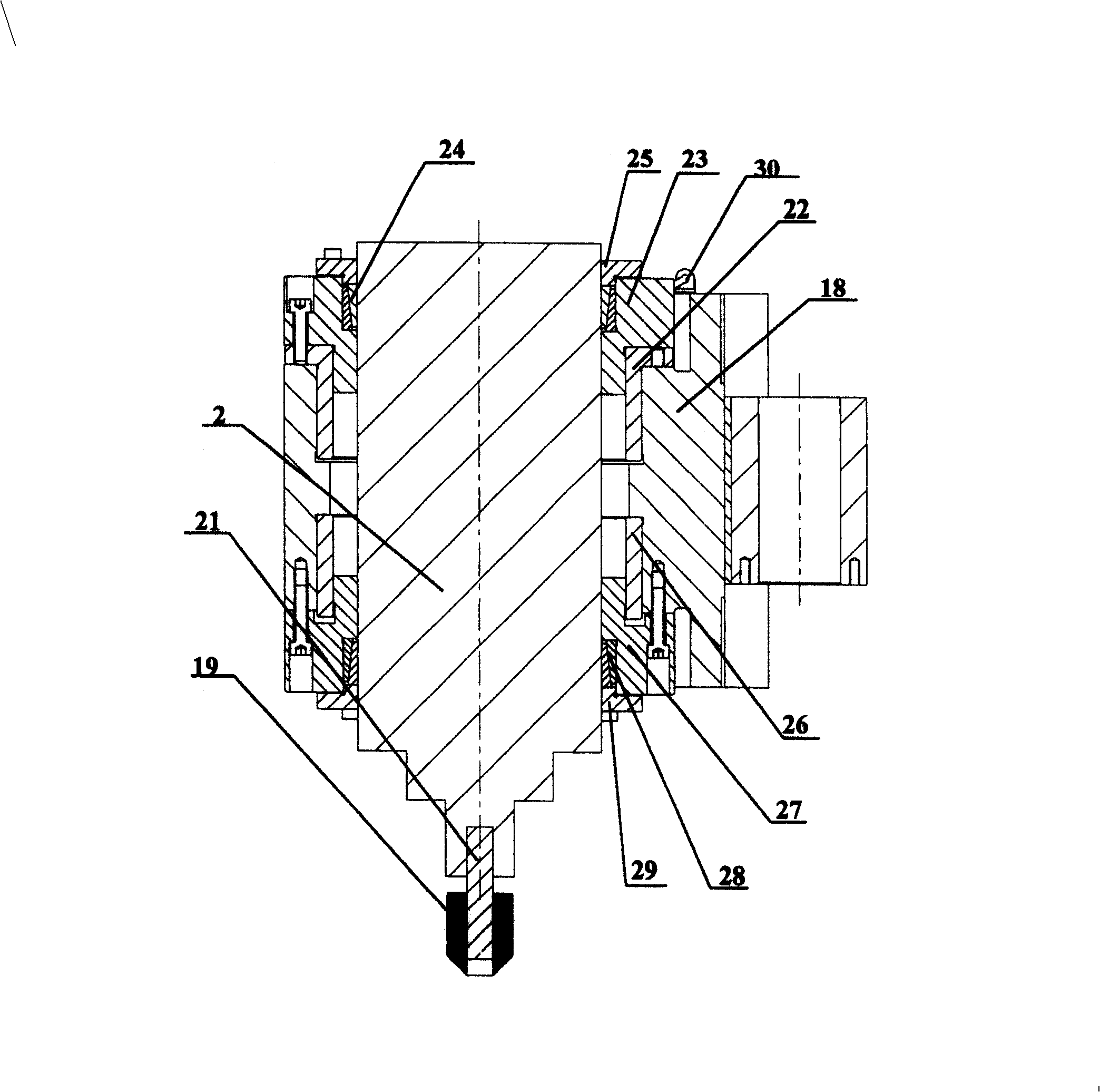 Digital control tooth crest chamfering machine for curved tooth and angle gear