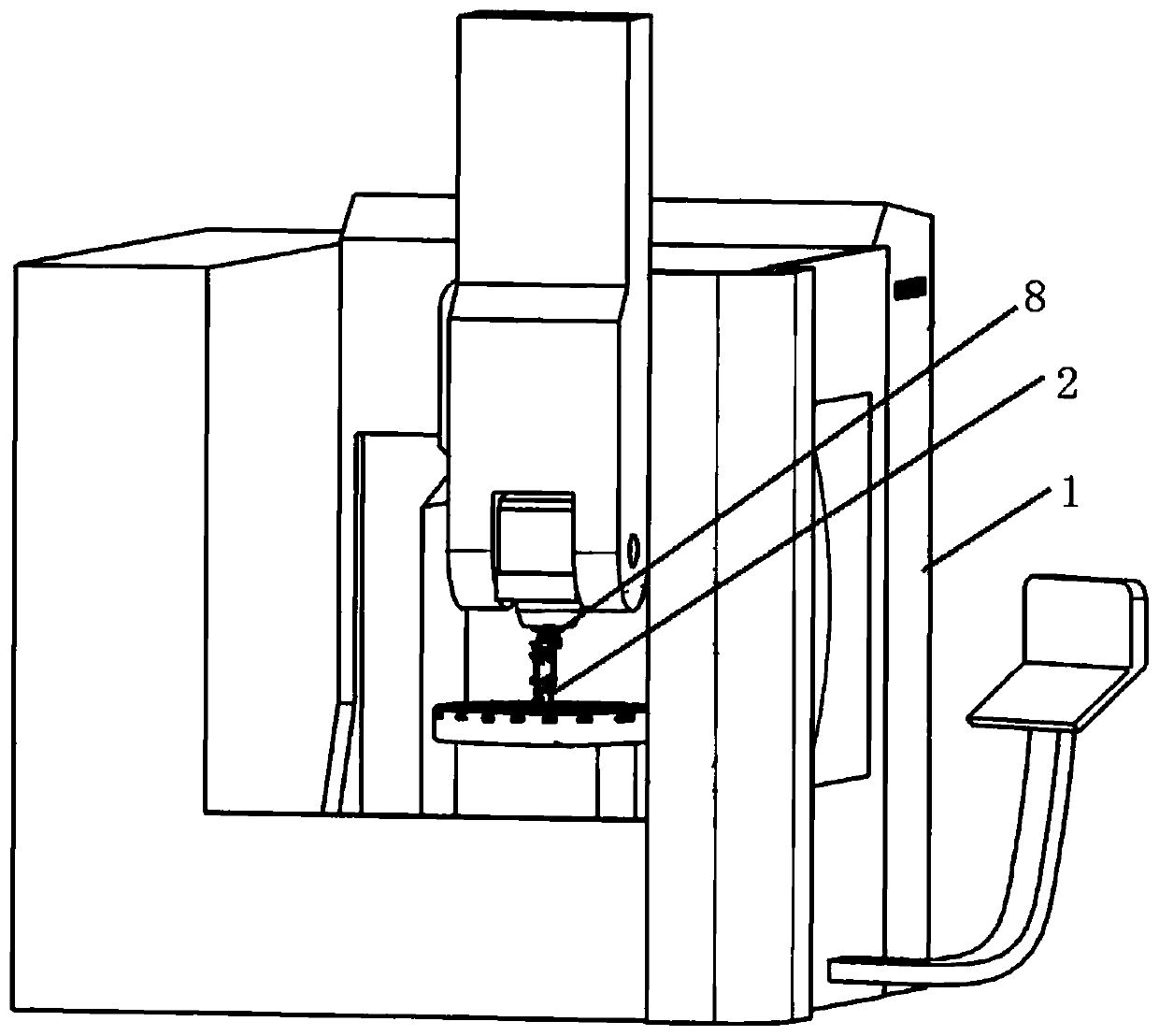 Dynamic six-degree-of-freedom measurement device of rotating shaft and measurement method