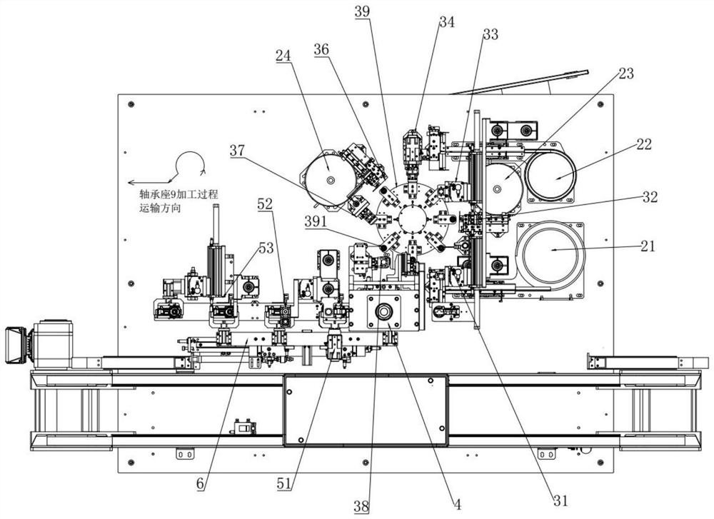 Full-automatic bearing seat assembling device and method