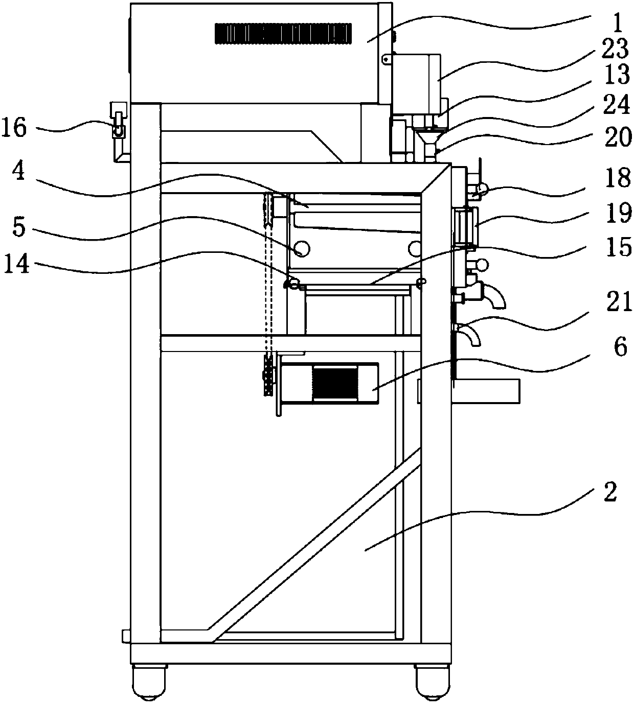 Ultra-low liquid ratio rice sample recoloring instrument