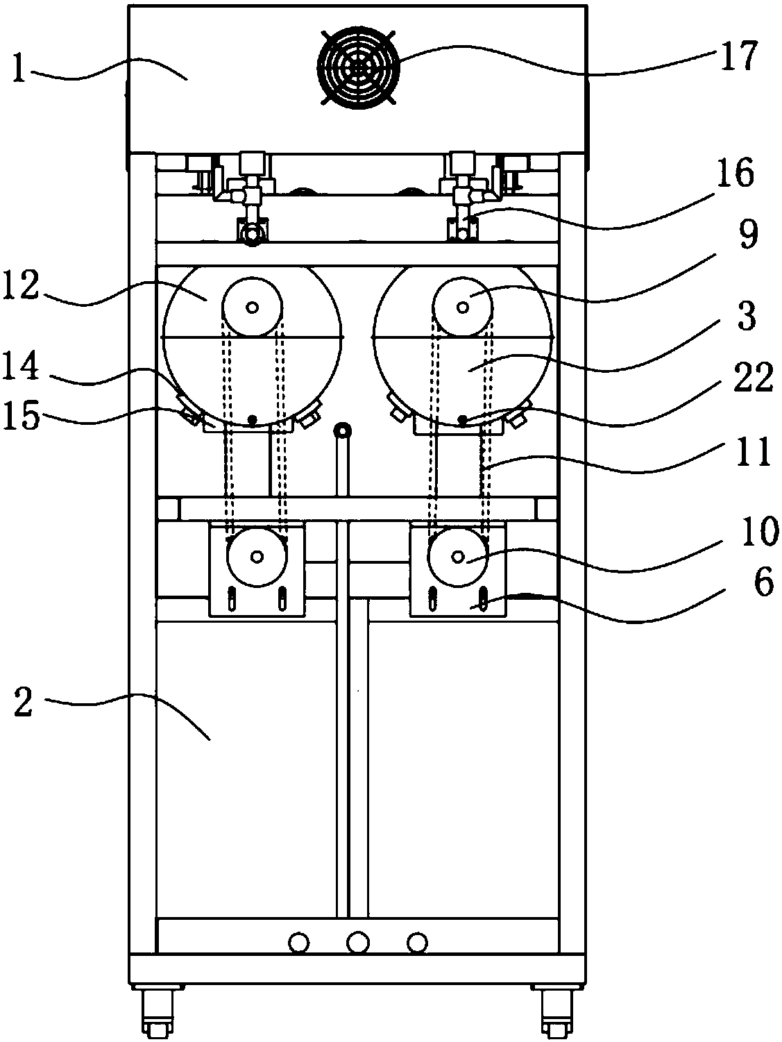 Ultra-low liquid ratio rice sample recoloring instrument