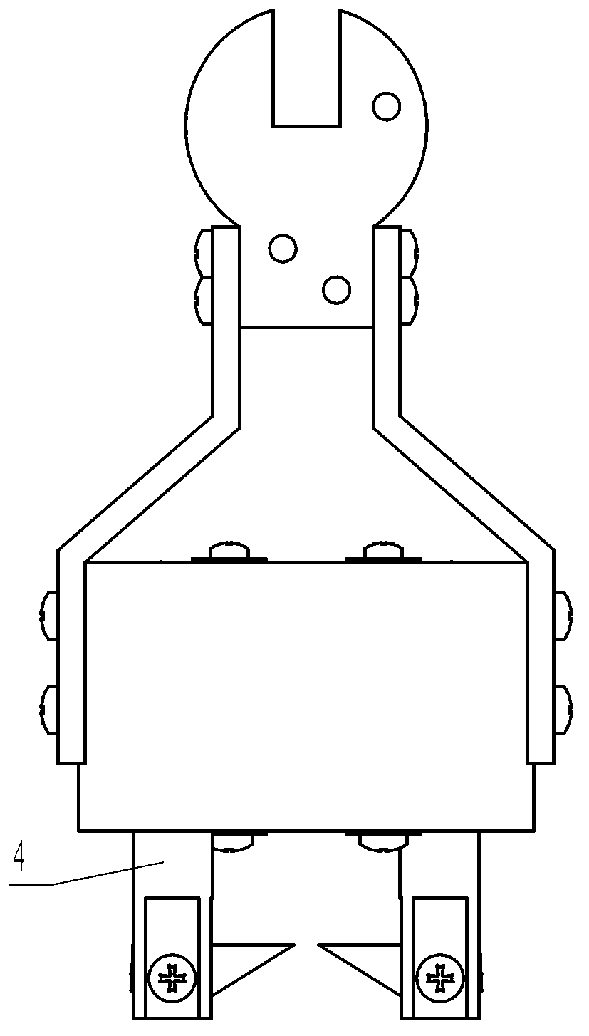 Self-buckling and self-unlocking high-voltage insulation handling rod connector