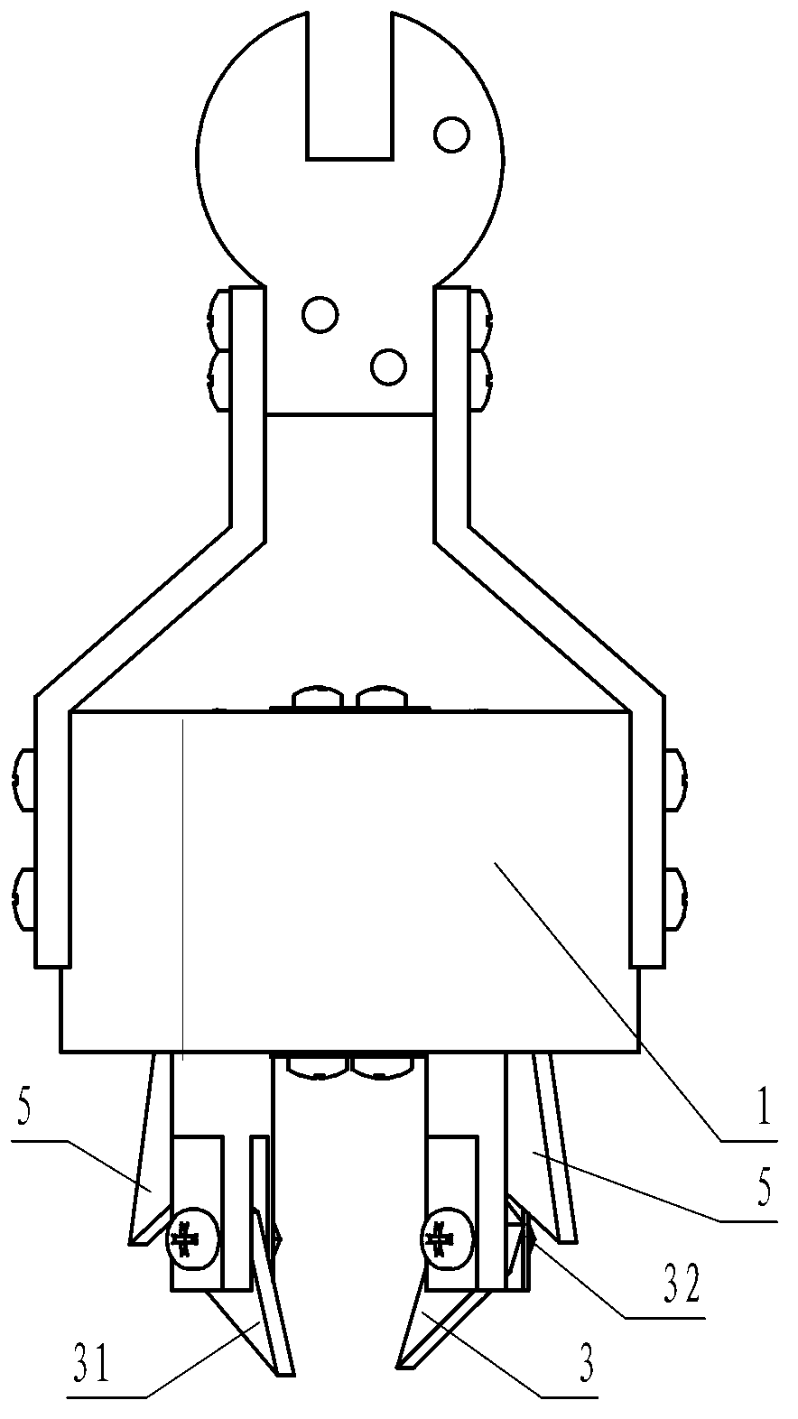 Self-buckling and self-unlocking high-voltage insulation handling rod connector