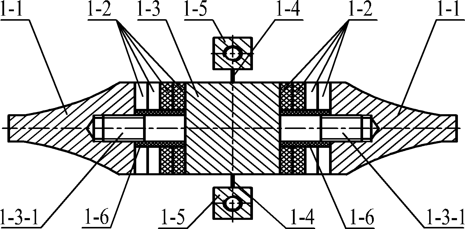 Linear platform using compound bending vibration type biped linear ultrasonic vibrator