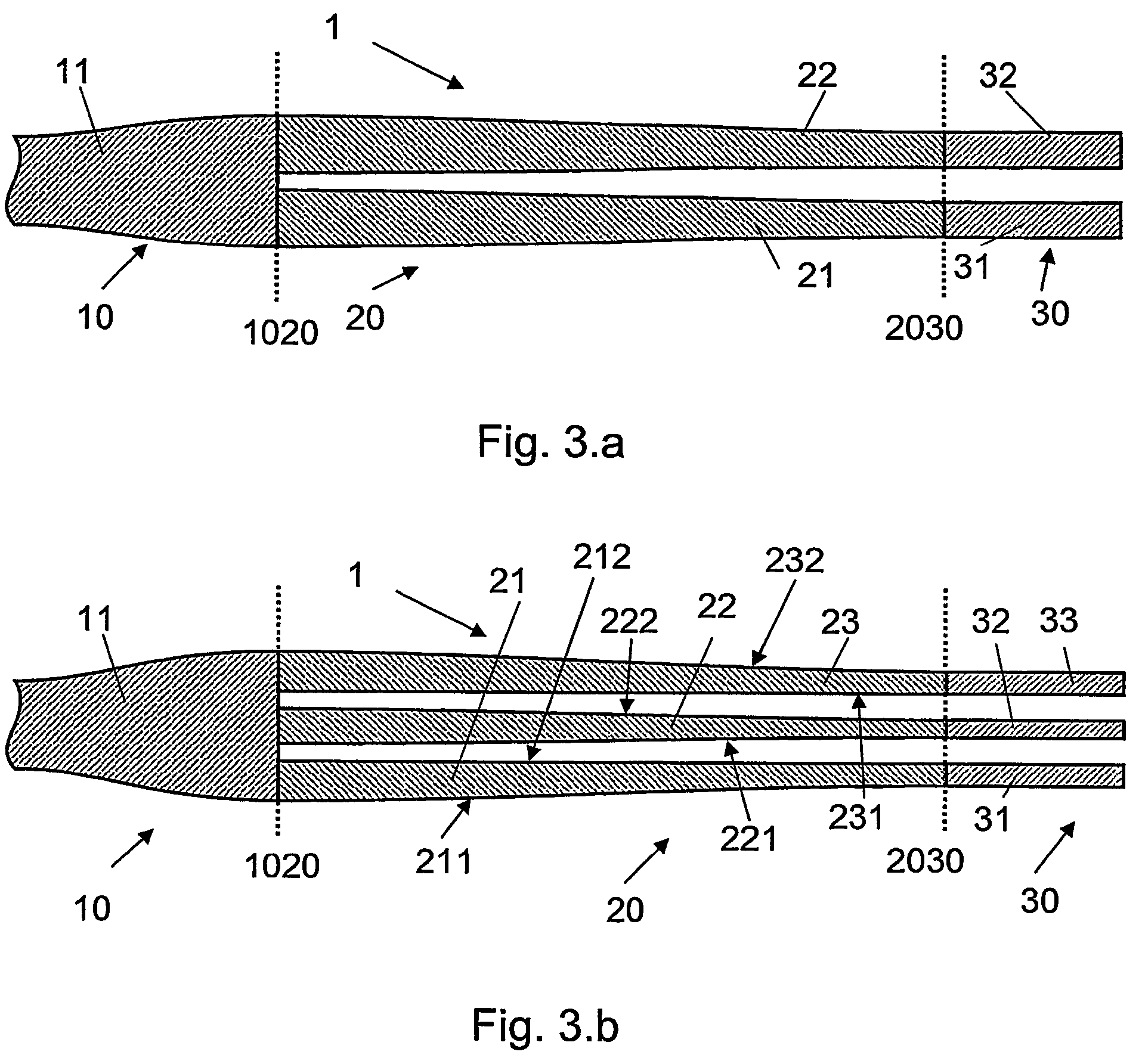 Integrated optics spot size converter and manufacturing method