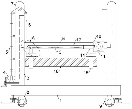 Tensioning device for power cable installation