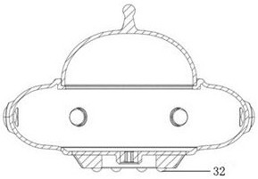 Humidifying device with suspension effect