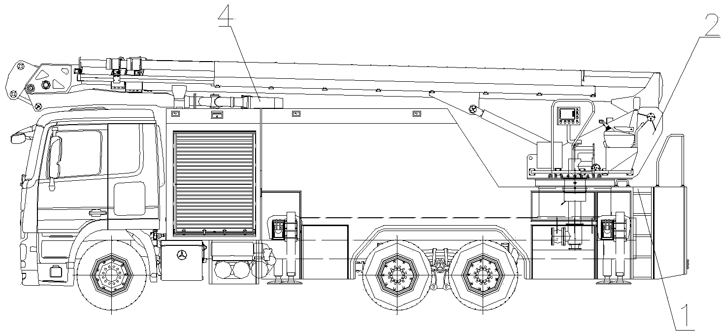 Vehicle-mounted high-spray multi-agent combination jet fire extinguishing device