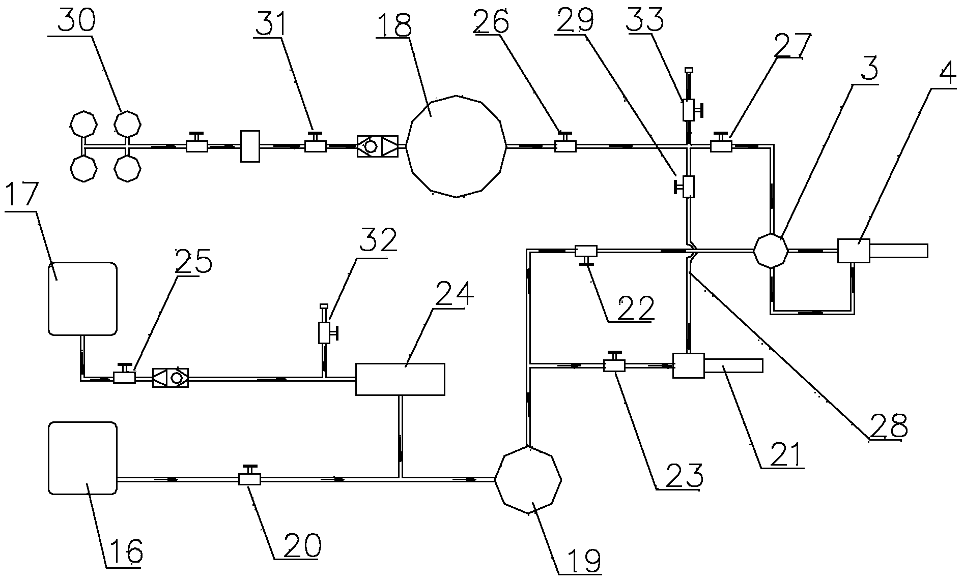 Vehicle-mounted high-spray multi-agent combination jet fire extinguishing device