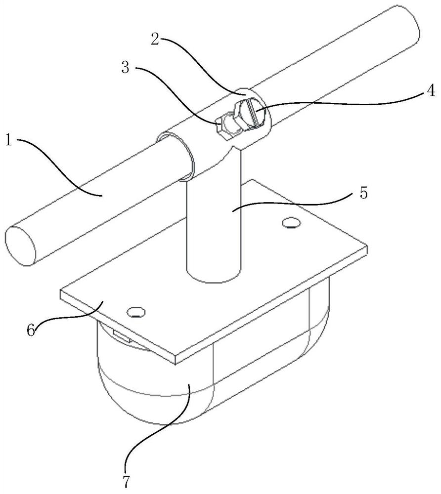 Lamp illumination direction adjusting device and lamp illumination system