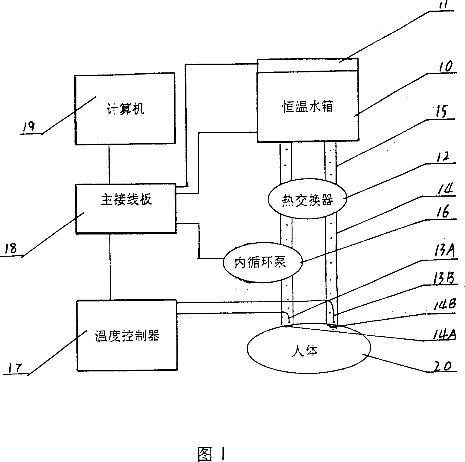 Body cavity heat perfusion therapeutic instrument