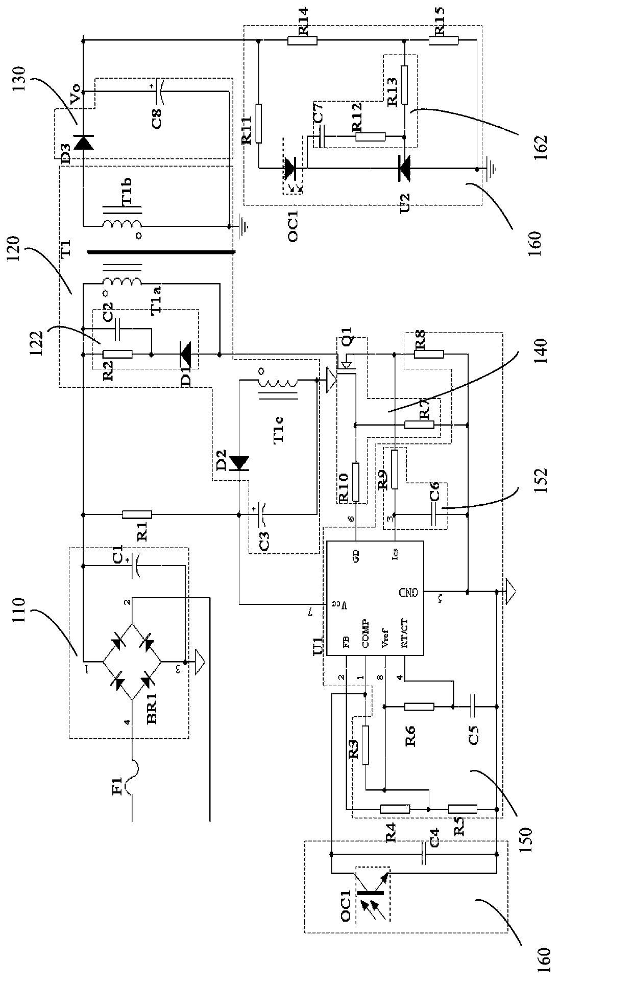 Switching power supply over-current protection circuit