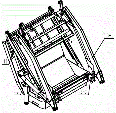 A compressed garbage truck