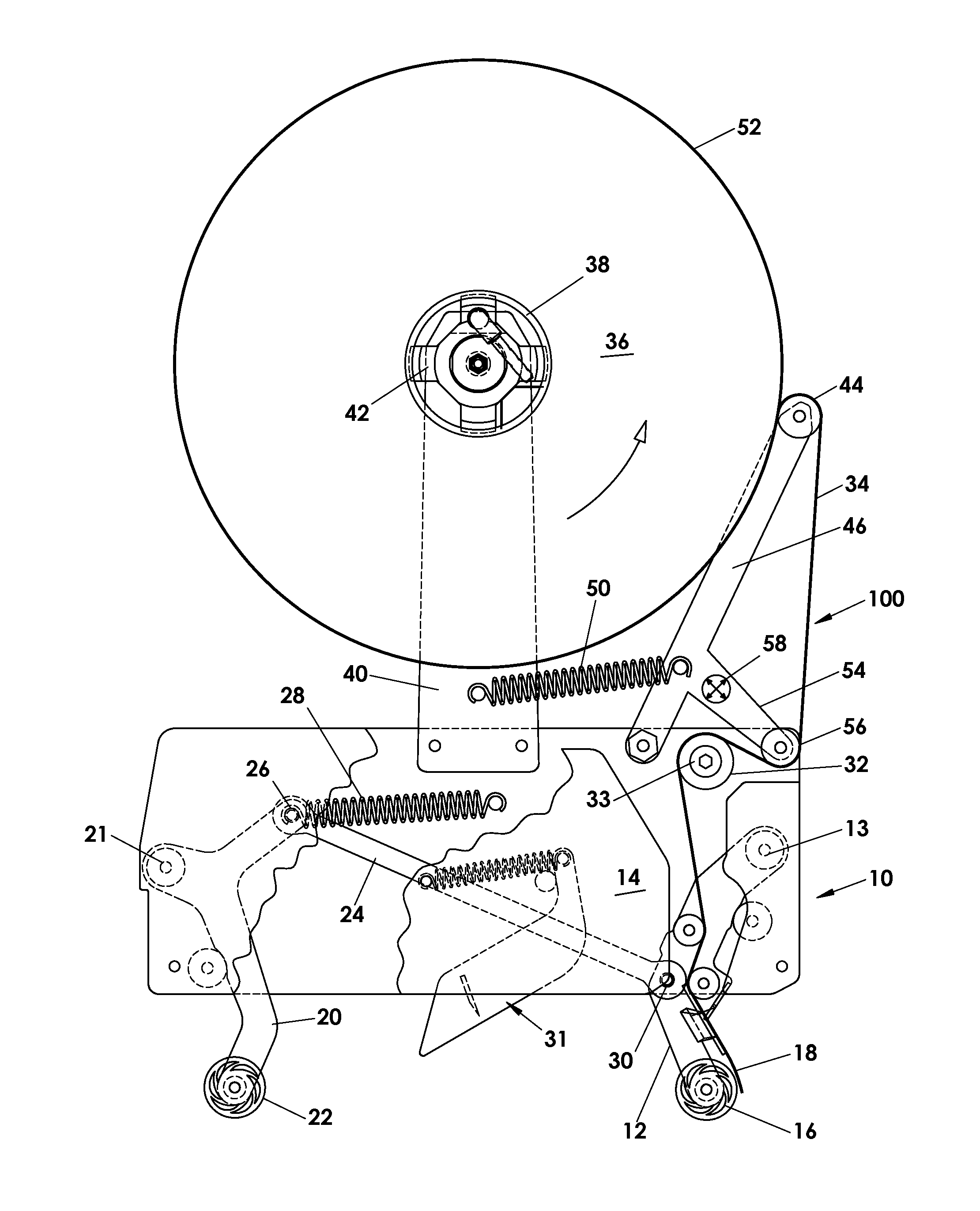 Tape applicator tab length control