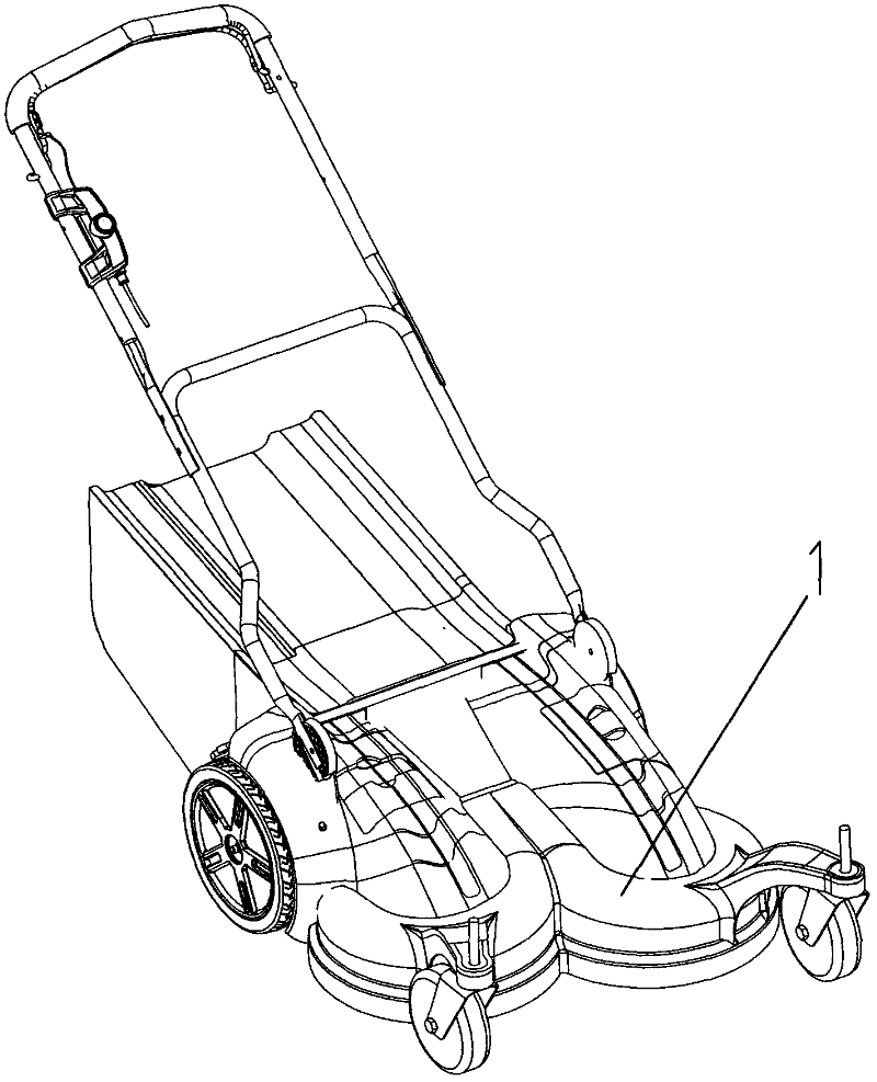 Double-blade mowing device