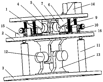 Precision horizontal adjusting device for electrostatic suspended accelerometer ground experiments tests