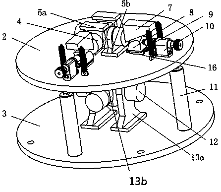 Precision horizontal adjusting device for electrostatic suspended accelerometer ground experiments tests