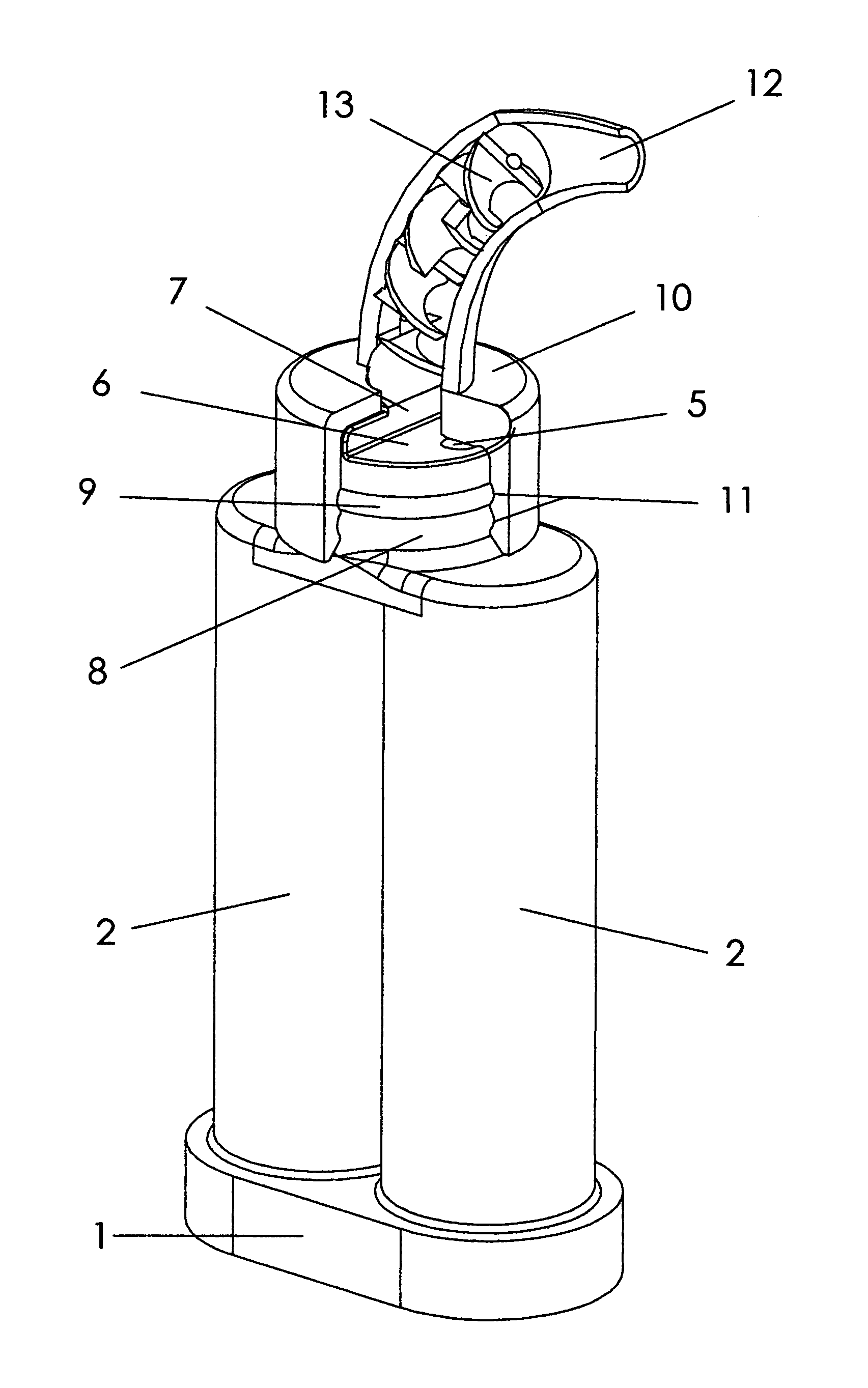 Device for mixing and dispensing multi-component compositions