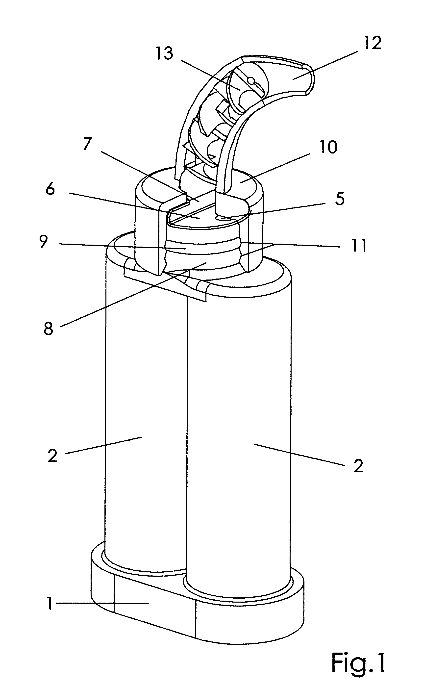 Device for mixing and dispensing multi-component compositions