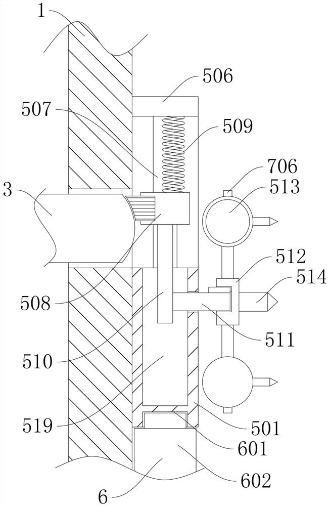 Mechanical decontamination type water level alarm device and use method thereof