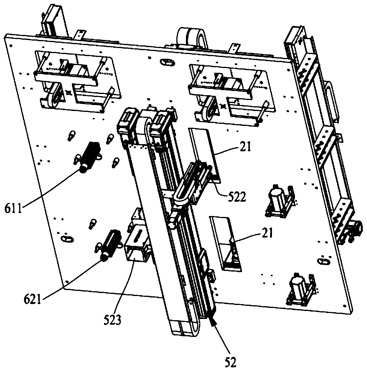 Double-station FPC supplementary material deviation and re-pasting/missing-pasting inspection machine