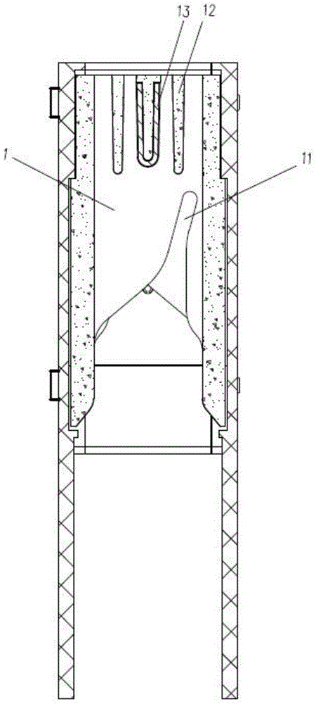 An arc extinguishing chamber and a DC contactor using the arc extinguishing chamber