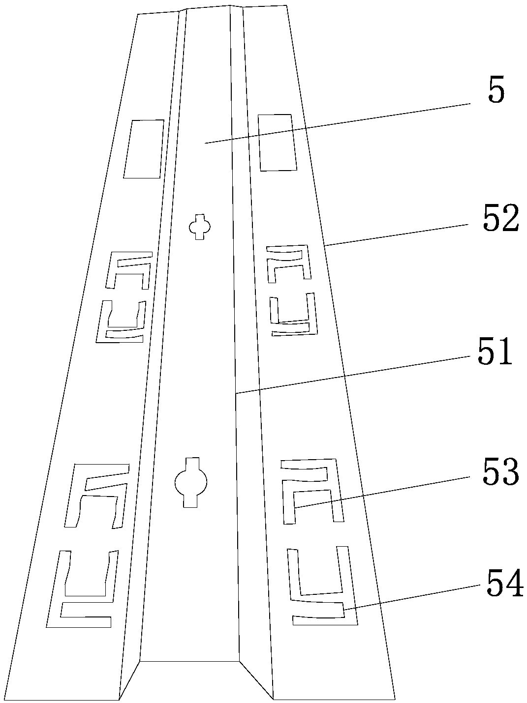 Bending box section capable of being disassembled conveniently