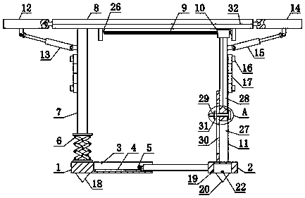 Supporting device of coal mining equipment and installation method of device