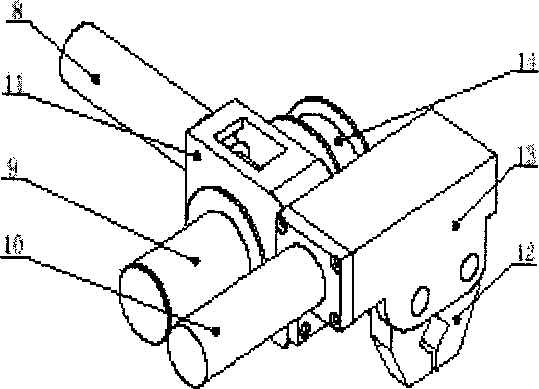 Arm lifting type high voltage transmission line automatic polling robot