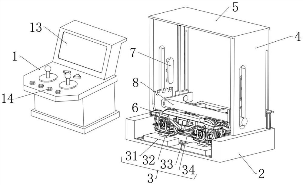 Urban rail vehicle frame repair simulation learning system