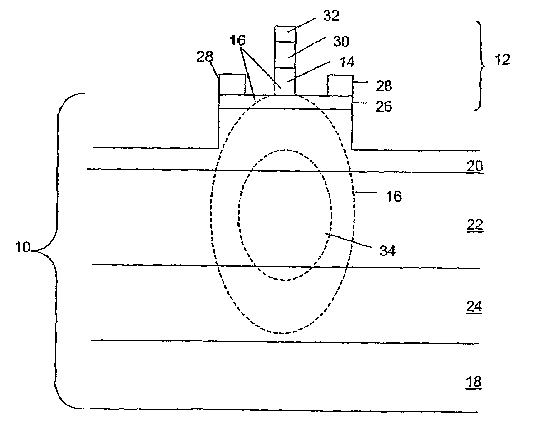 Peripheral coupled traveling wave electro-absorption modulator