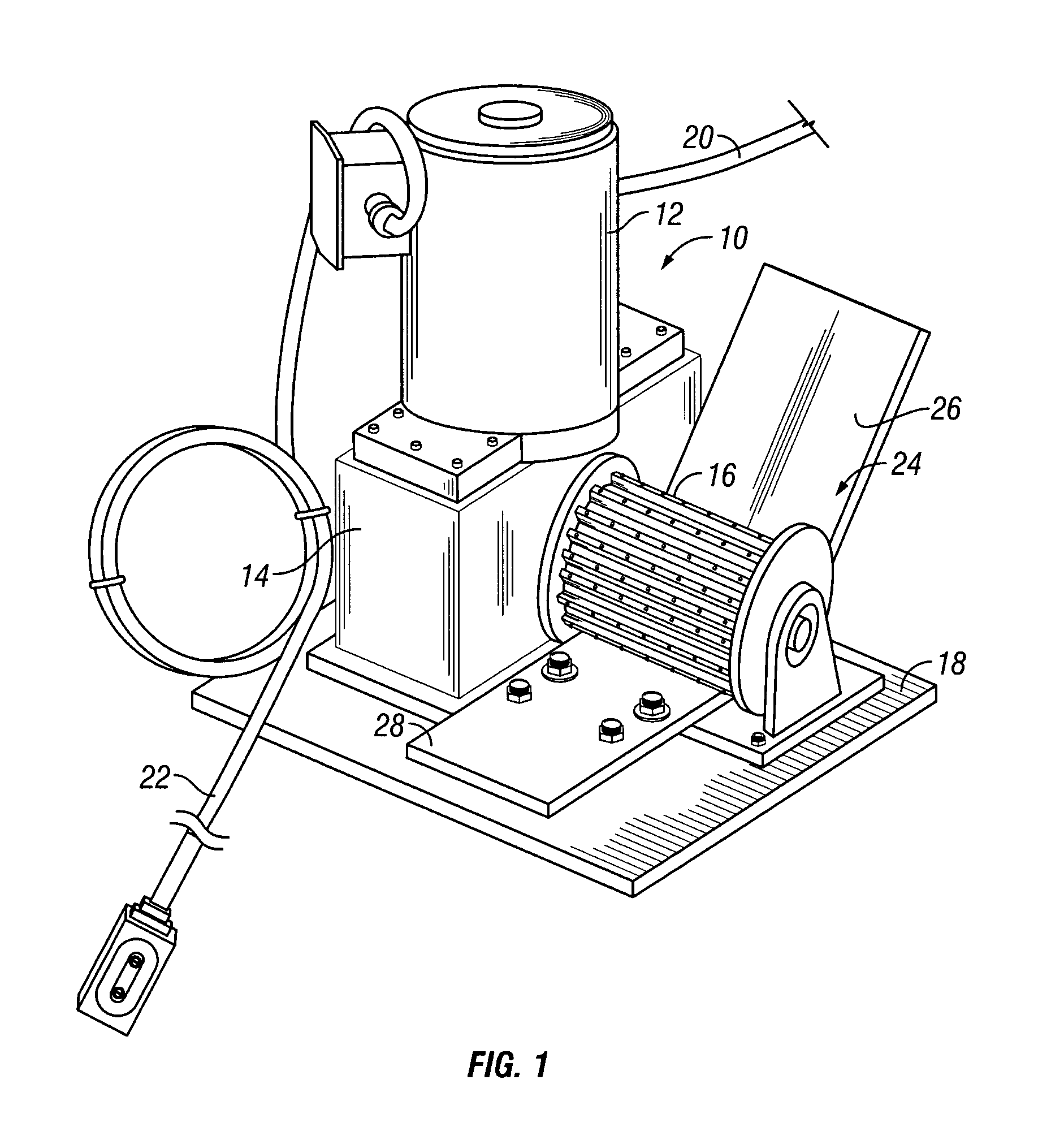 Low-speed high-torque chipper-shredder machine