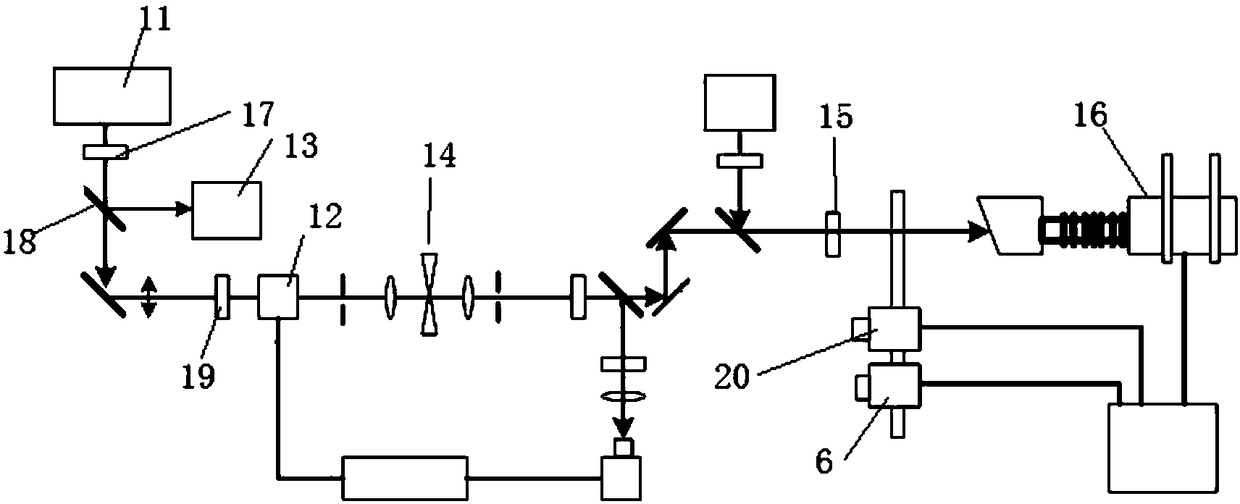 Infrared detector absolute responsivity calibration device and method based on laser scanning