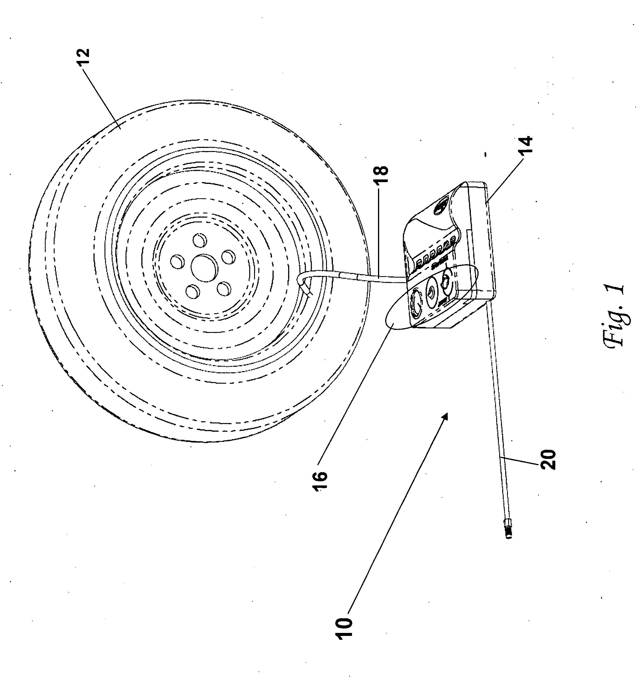 Integrated compressor-tire sealant injection device with large mouth sealant container