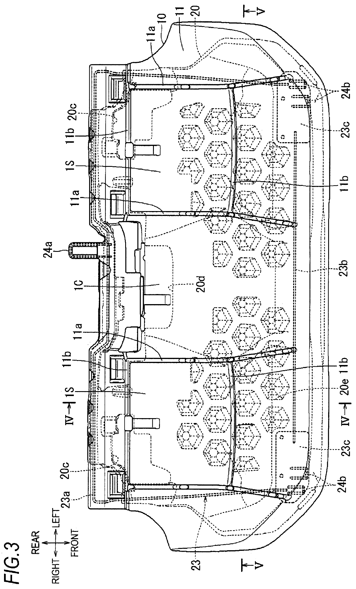 Bead foam molded member for vehicle seat and cushion member for vehicle seat