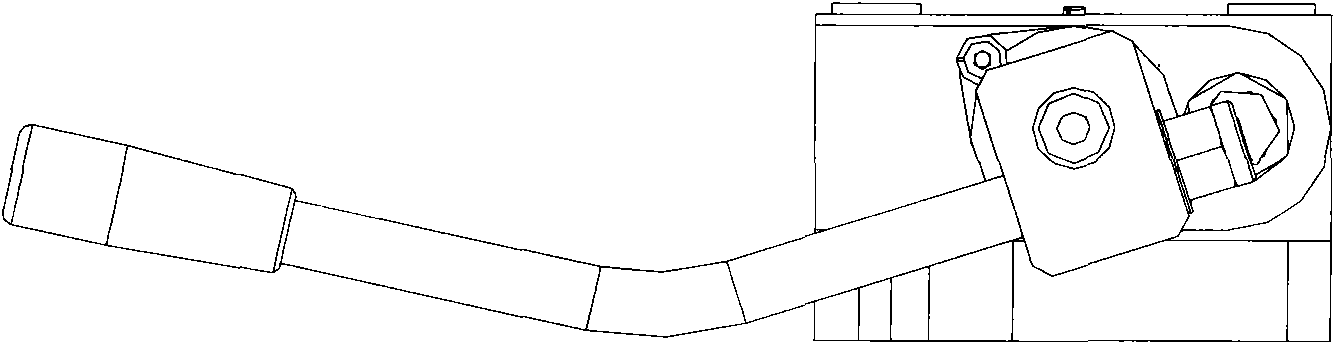 Manual drive control valve and wood splitting machine provided with same