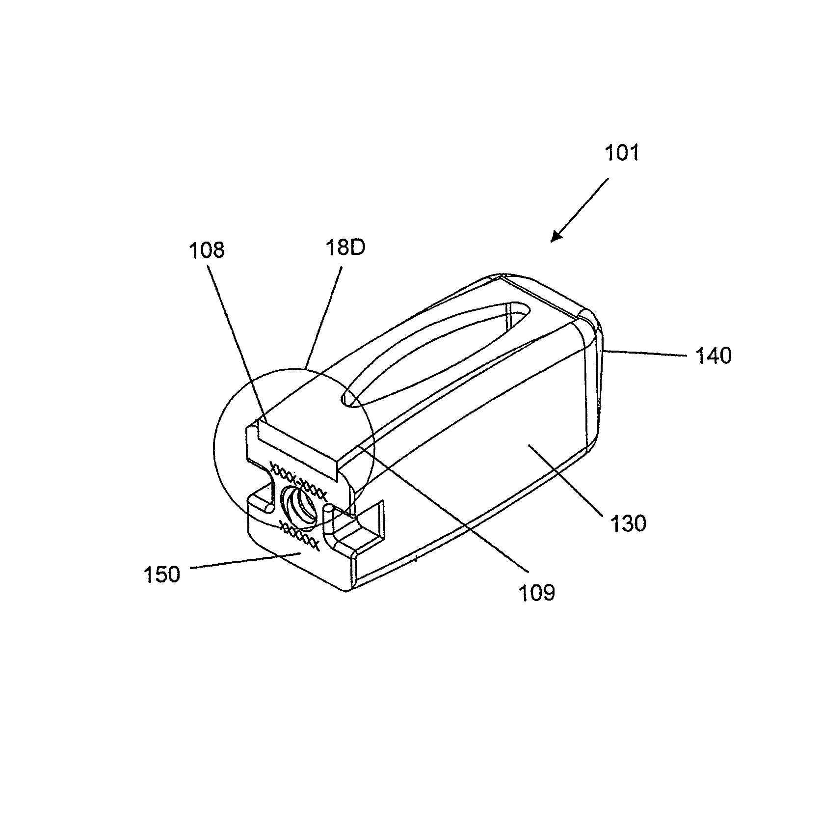 Endplate-preserving spinal implant having a raised expulsion-resistant edge